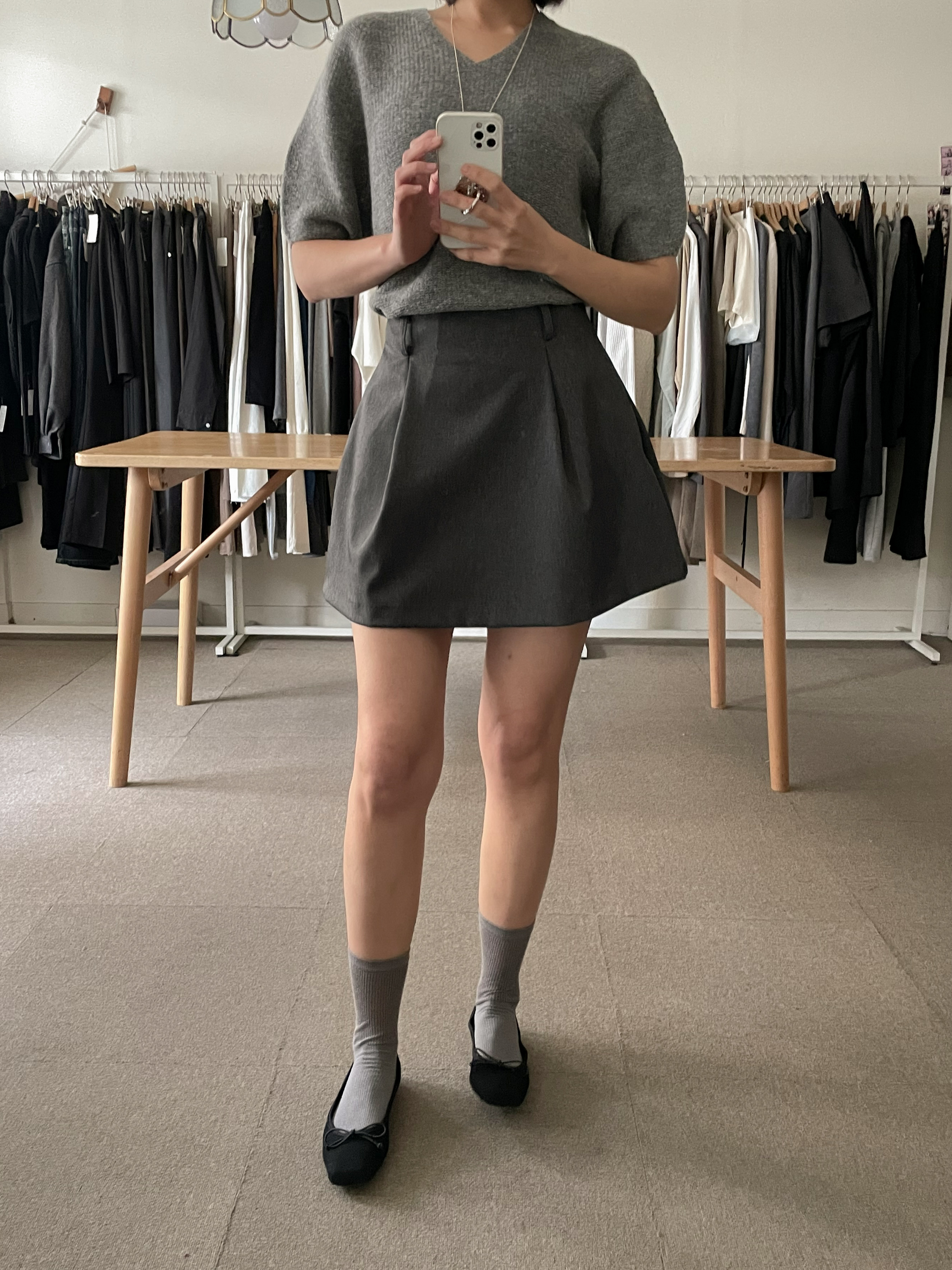 라붐 벌룬 핀턱 미니 스커트 2color 상세 이미지 16