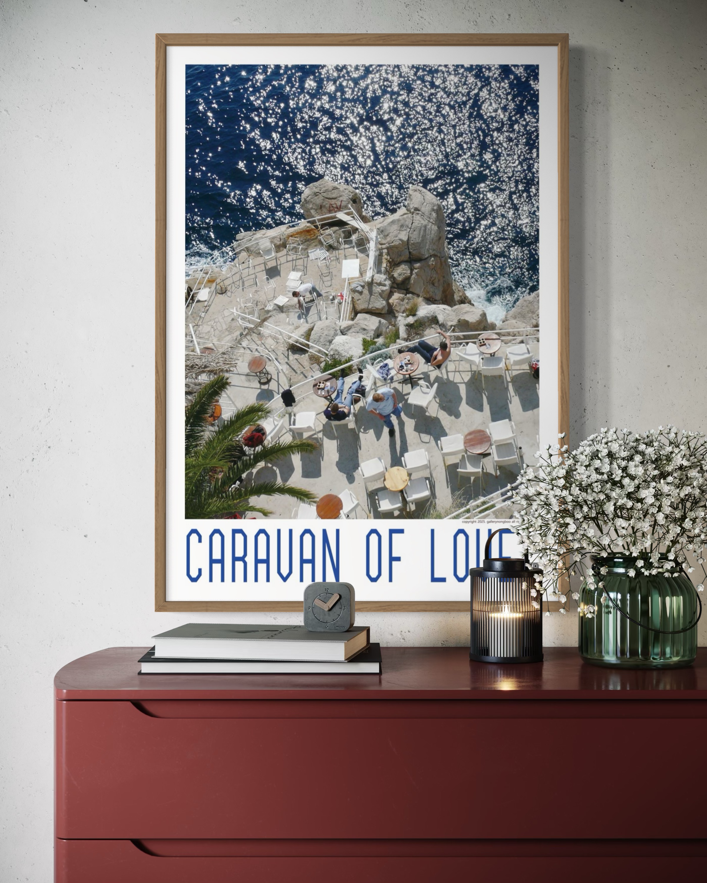 CARAVAN OF LOVE 유럽 바다 풍경 테라픽 포스터 - 상세 이미지 4