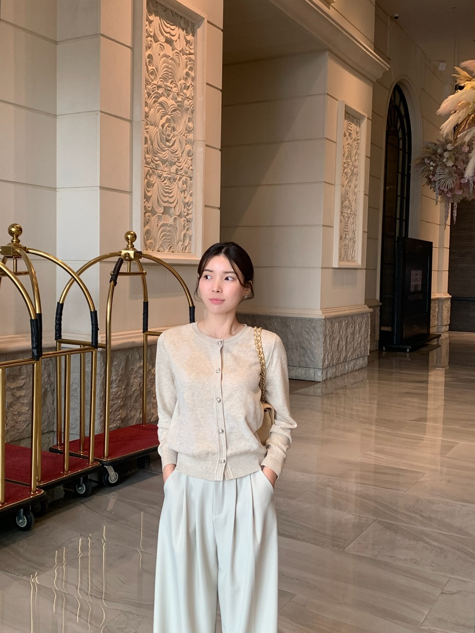 실물파 다이아 펄 가디건 상세 이미지 6