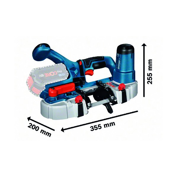 보쉬 BOSCH 프로패셔널 밴드쏘 18V 무선 GCB18V-63H 본체만 - 상세 이미지 4