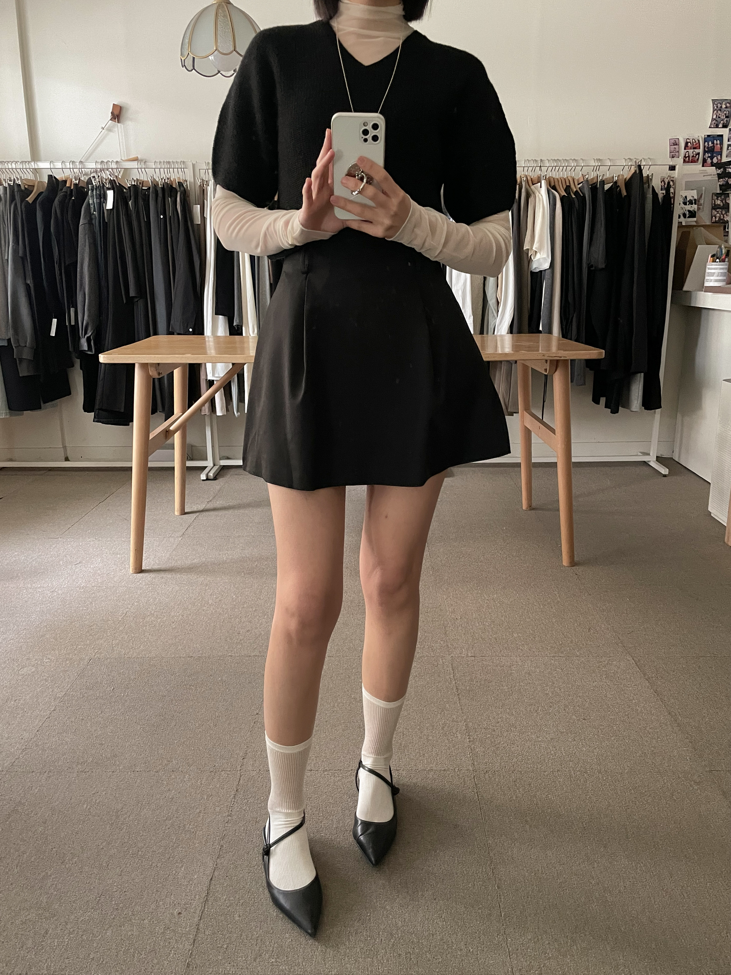 라붐 벌룬 핀턱 미니 스커트 2color 상세 이미지 26