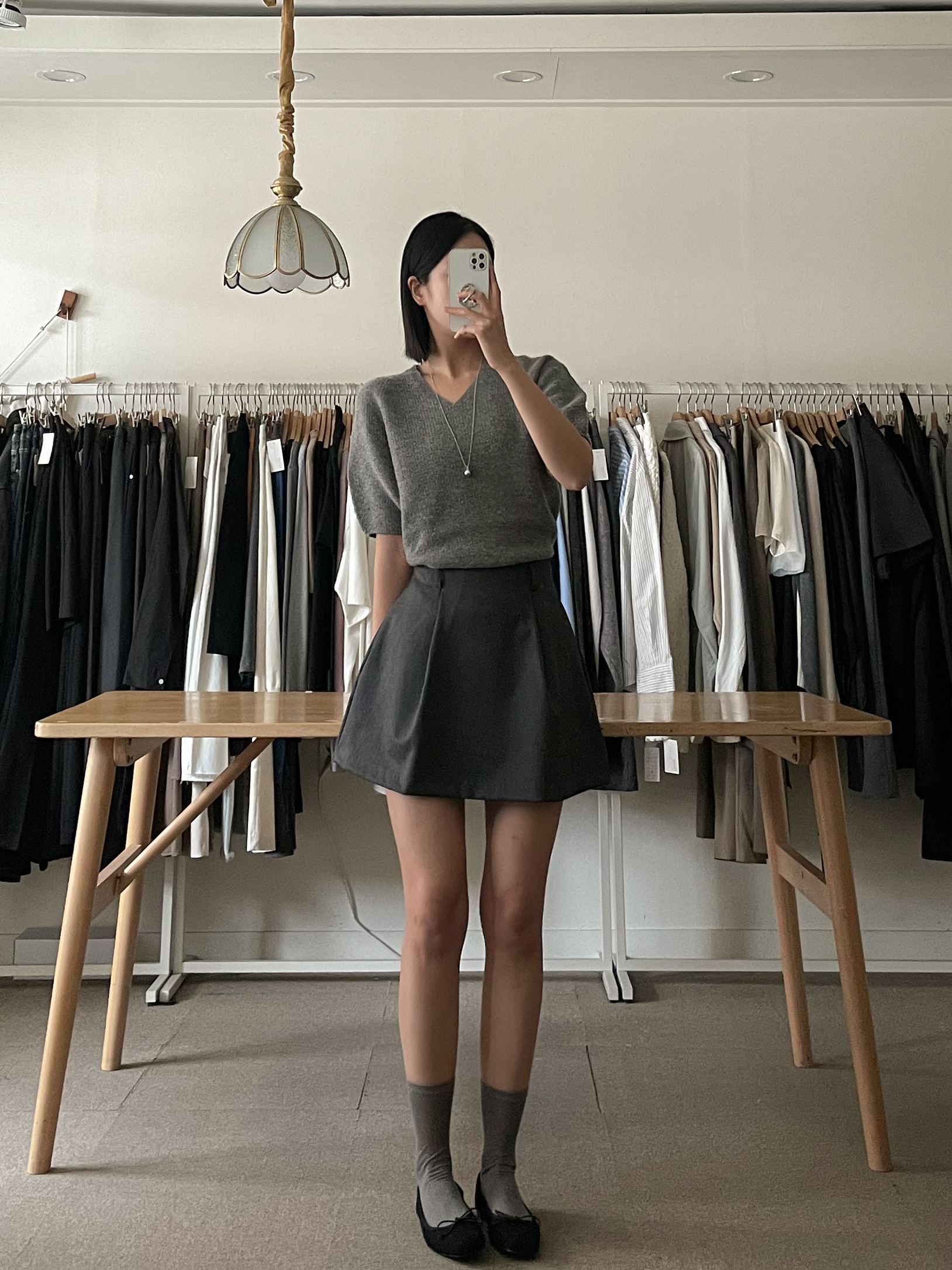 라붐 벌룬 핀턱 미니 스커트 2color 상세 이미지 14