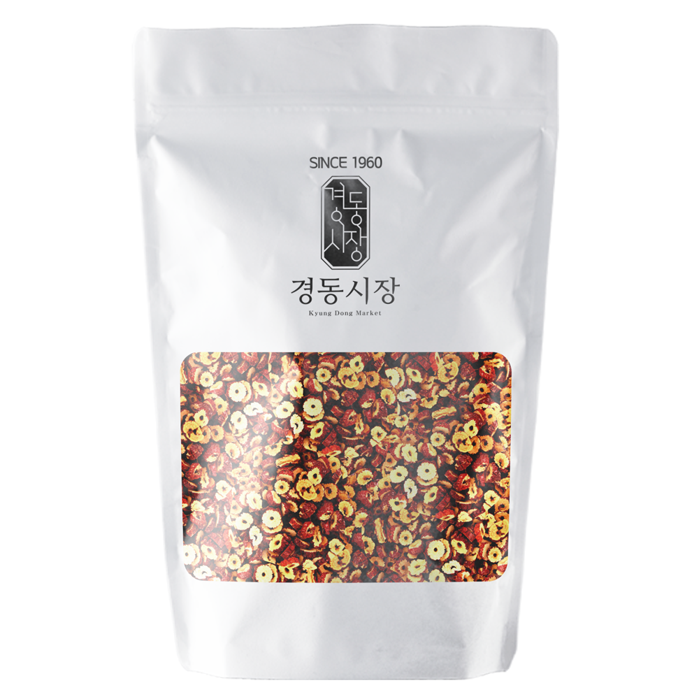 경동시장 대추칩 슬라이스 500g + 500g 건 말린 대추 과자 - 메인 이미지
