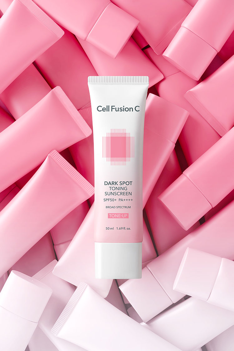 [NEW] 셀퓨전씨 잡티 토닝 썬스크린 50ml+50ml SPF50+ PA++++ / 자연스러운 밀착 톤업 베이스 선크림