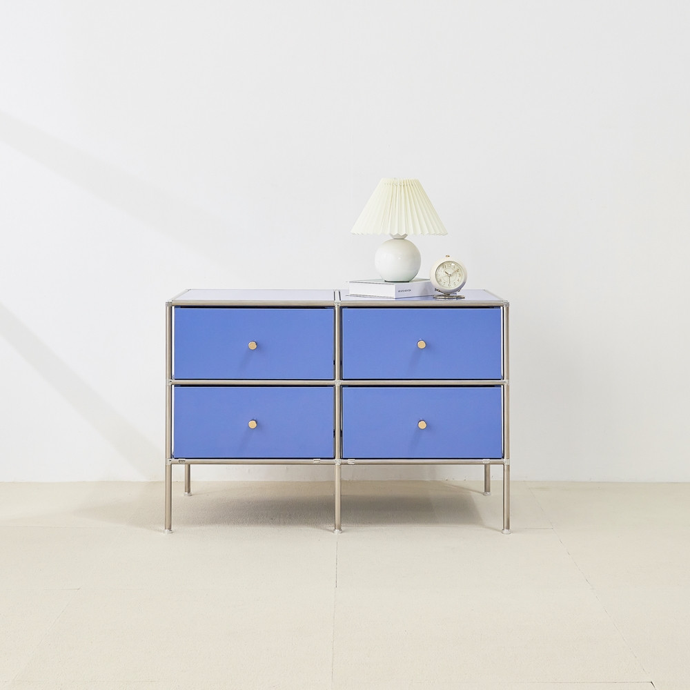 홈그니처 모듈 거실장 가구 폭좁은 안방티비장 미니 티비다이 800x400x545mm, 딥그린