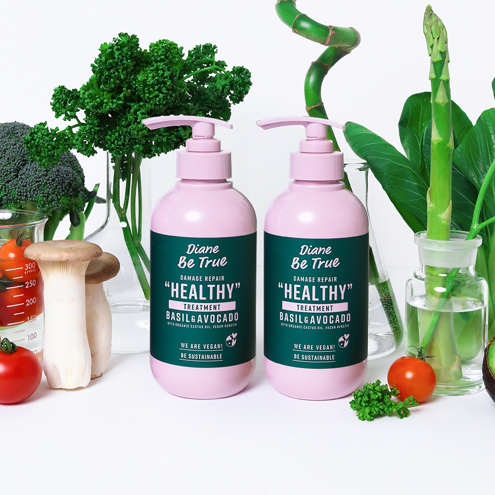 다이안 비트루 저자극 비건 트리트먼트 머릿결 손상케어 400ml 2개