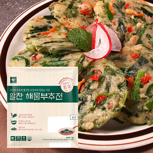 사옹원 알찬해물부추전1kg : 다여기다여기