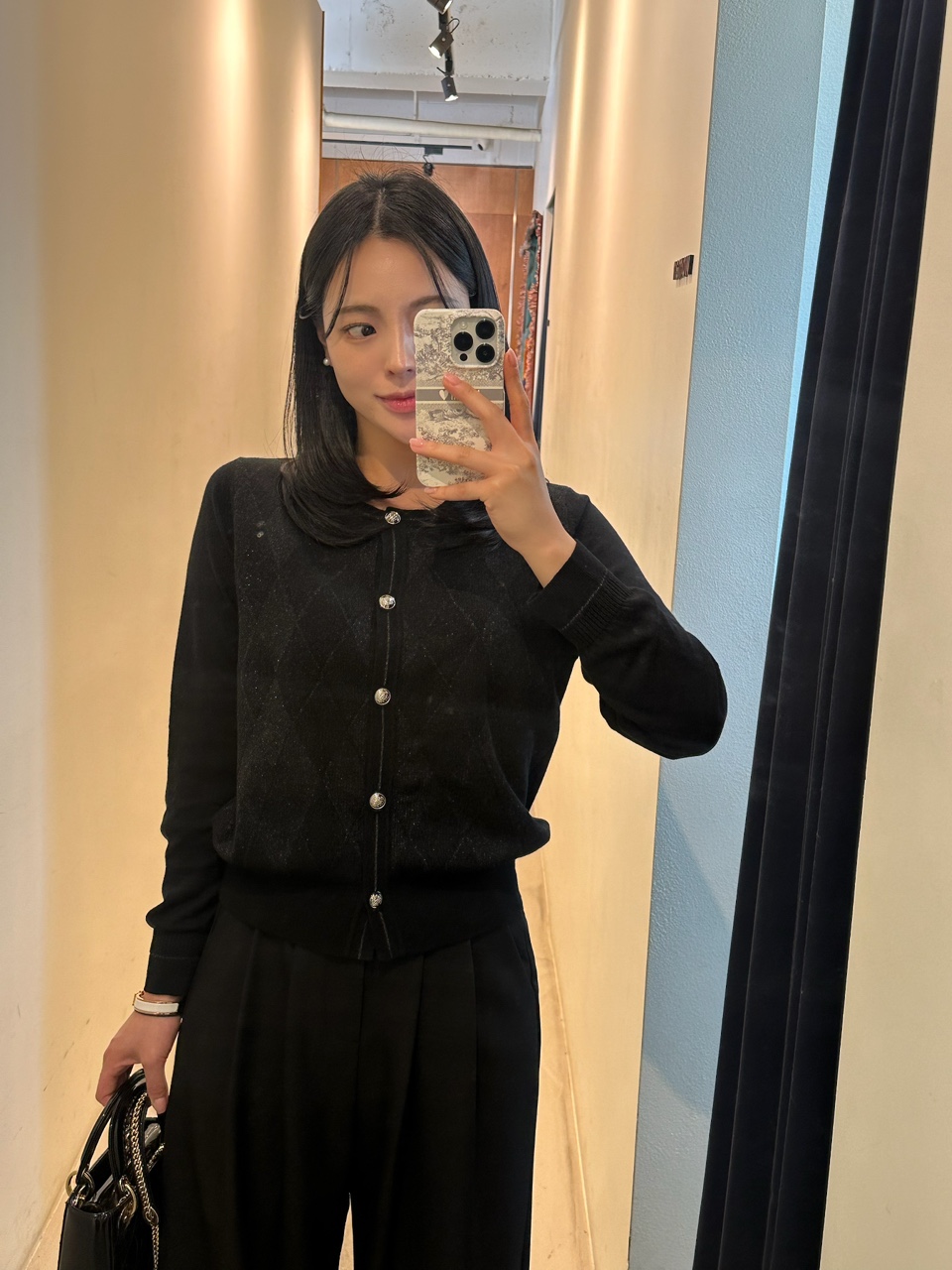 실물파 다이아 펄 가디건 상세 이미지 62