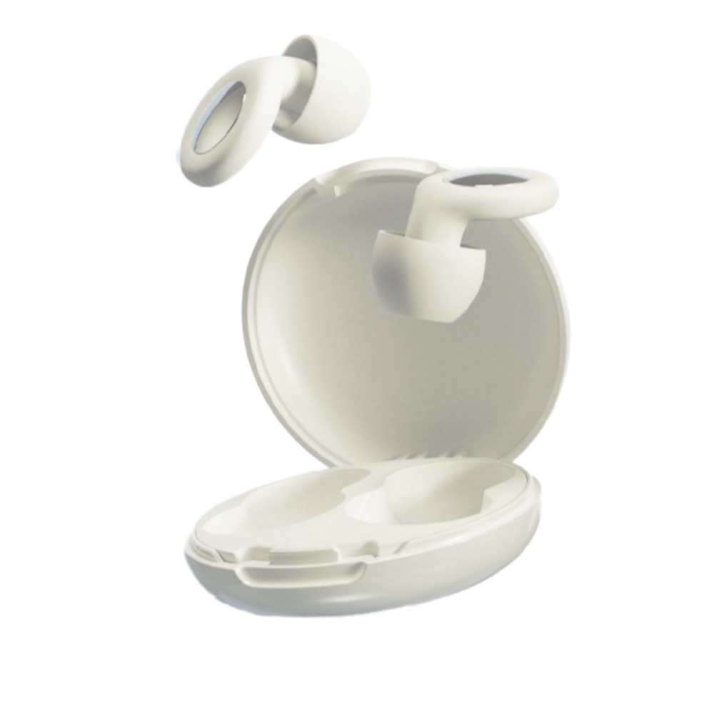 층간소음 집중용 수면용 소음 감소 방지 이어플러그 수면귀마개 화이트