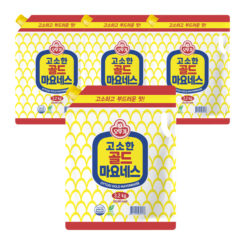 오뚜기 골드마요네스 스파우트팩 3.2kg, 4개