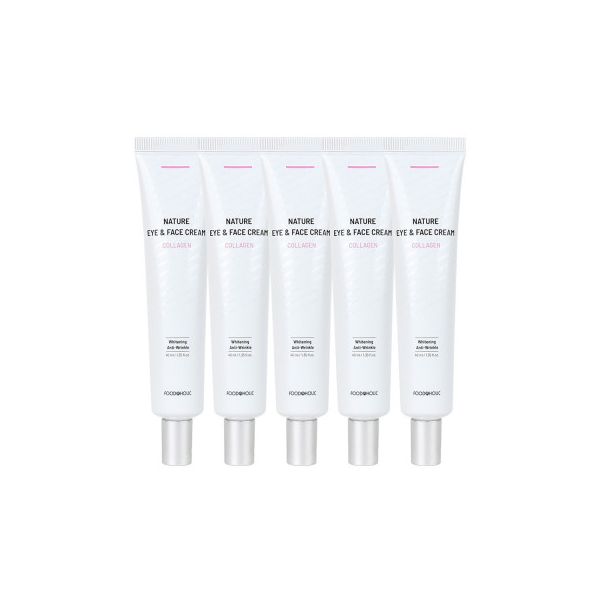 5개푸드어홀릭 네이처 콜라겐 아이앤페이스 아이크림 40ml 눈가 수분 탄력케어 주름 : 캐치유어마인드