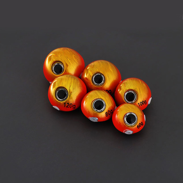 쿠미 오로라 유동식 타이라바 헤드 참돔 채비 미끼 레드, 80g - 상세 이미지 3