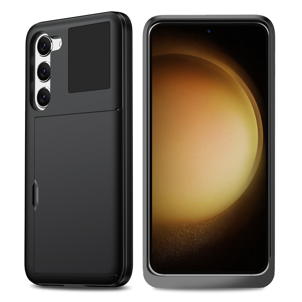 르메이어 카드수납 슬라이드 케이스 블랙, 갤럭시S23 - 메인 이미지
