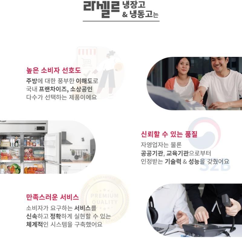 장도어 45박스냉장고 1000리터 업소용 영업용 대형 식당 주방냉장고 이미지 6