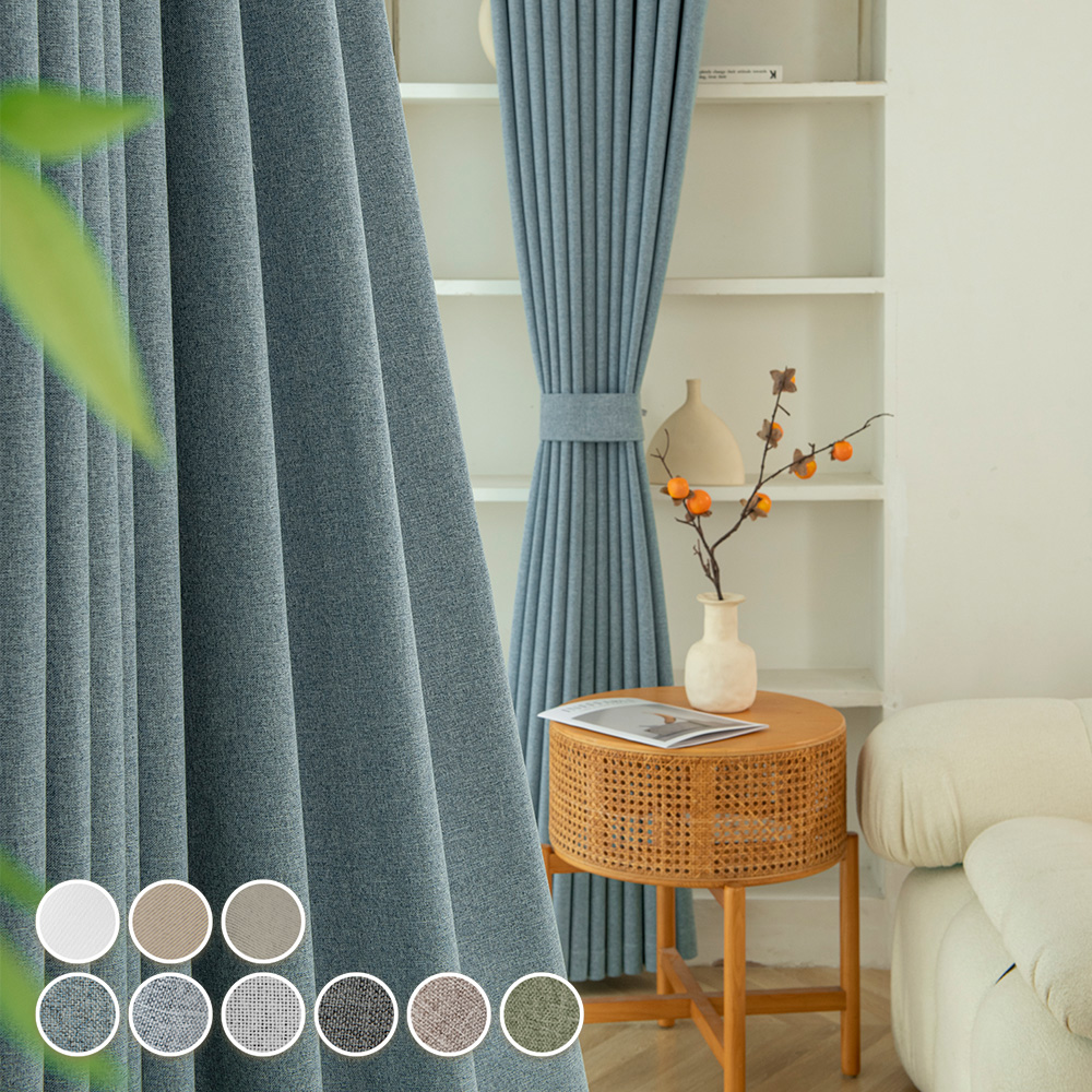 더초이스 호텔식 형상기억 암막커튼 맞춤커튼 100% 암막 풀달암막 아일렛형 반창