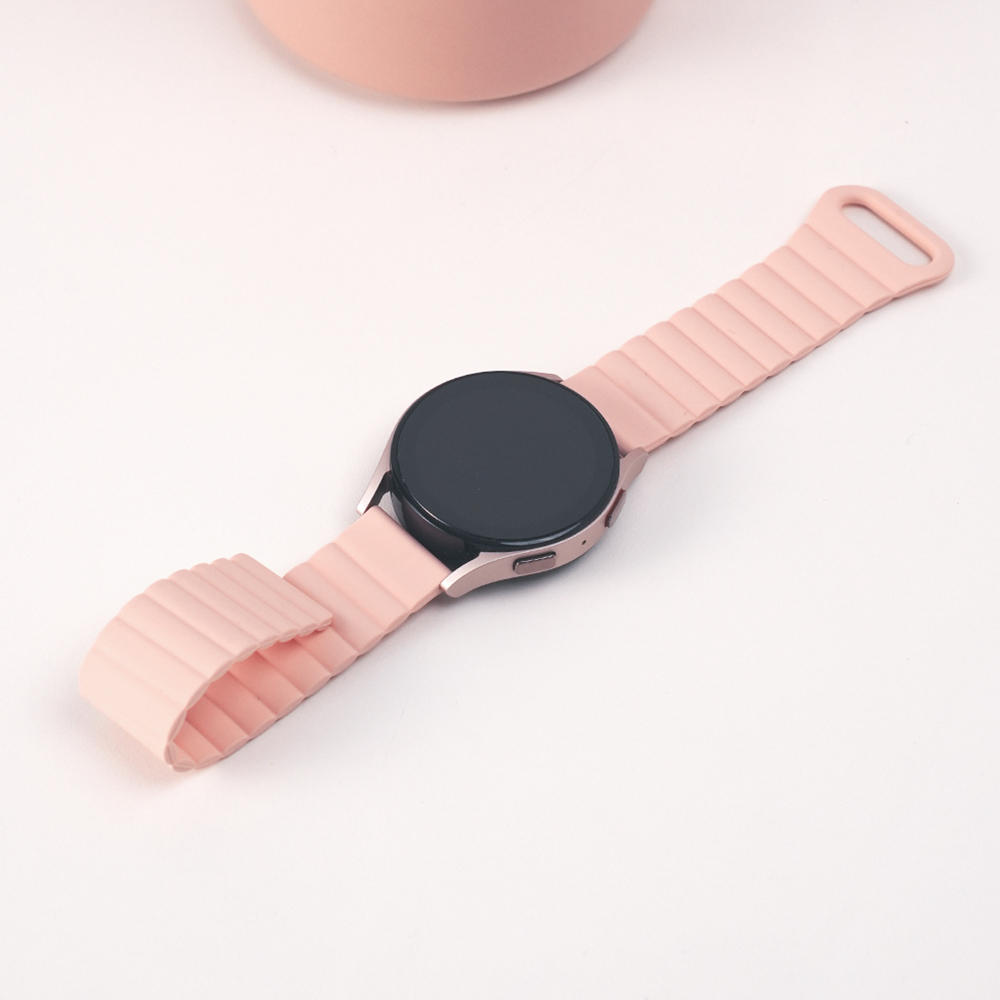 TXLX 갤럭시워치 7 6 5 4 실리콘 마그네틱 스트랩 클래식 프로 밴드 줄