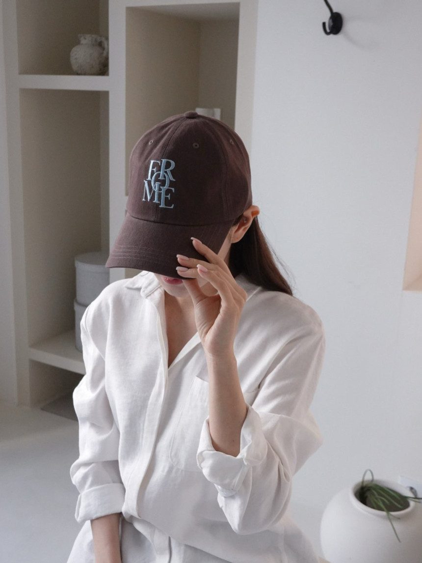 포미 영문 자수 볼캡 캡모자 야구모자 상세 이미지 1
