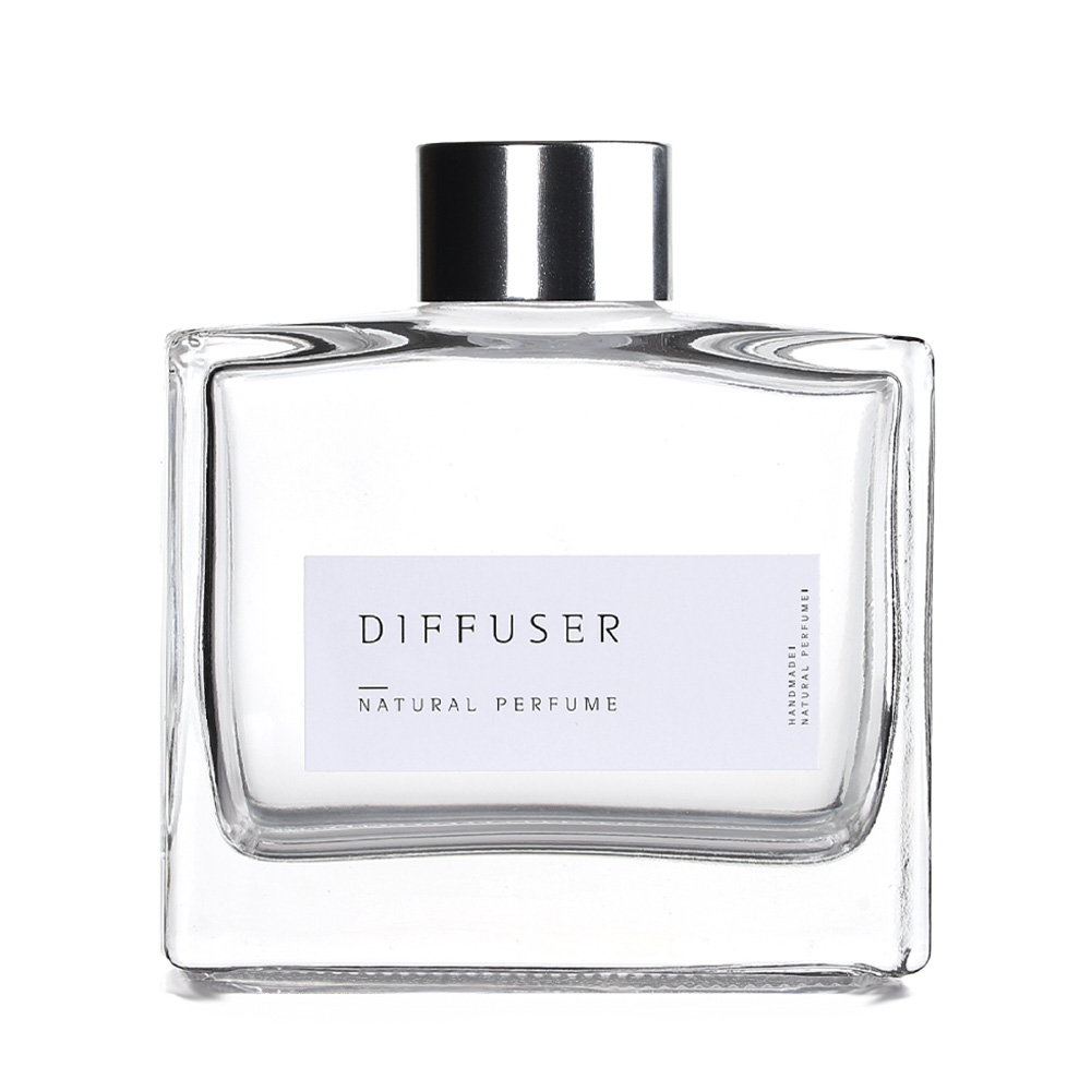 디퓨저 용기 유리병 사각불가리아 120ml 스티커 리드포함 DIY - 상세 이미지 2