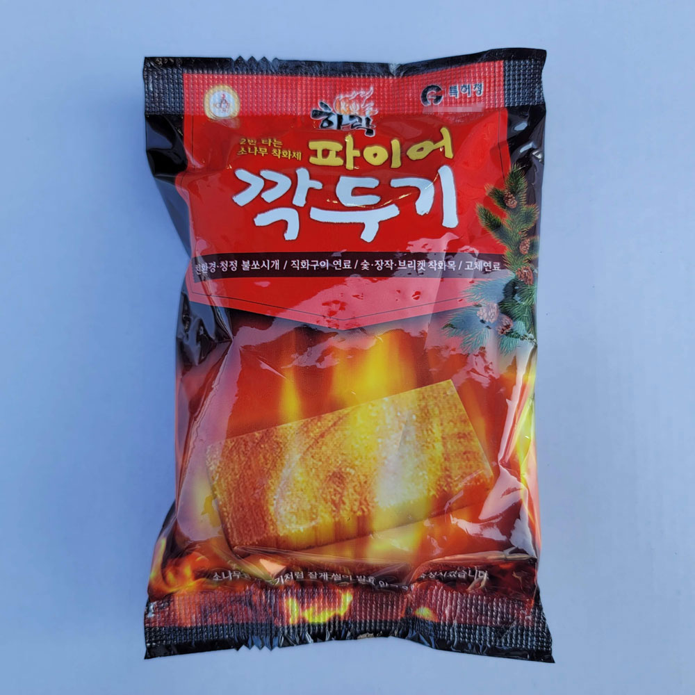 화락 파이어깍두기 1개입 천연 착화제 27g, 10개 - 상세 이미지 3
