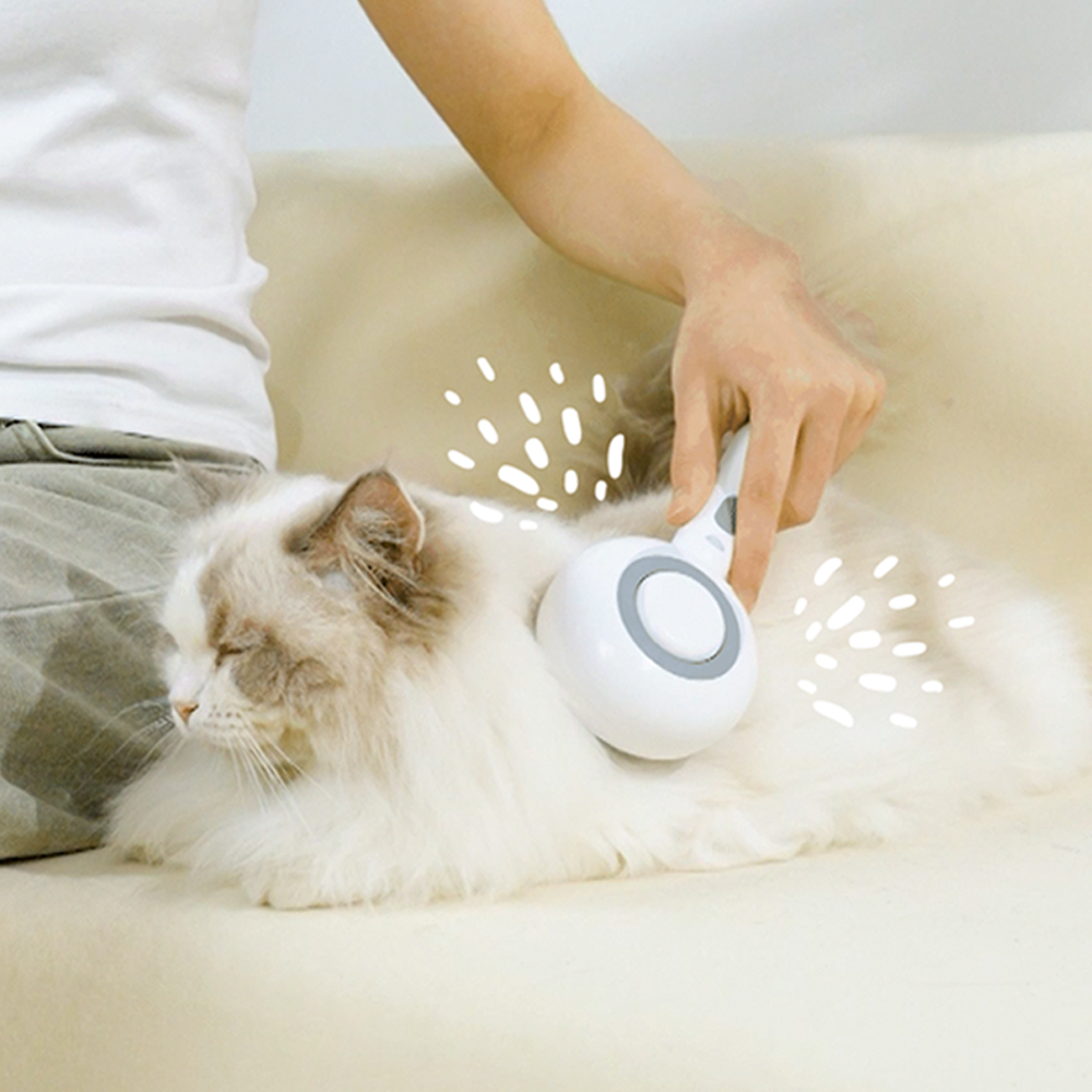 펫토리아 롤리팝 강아지 고양이 원터치 스팀브러쉬