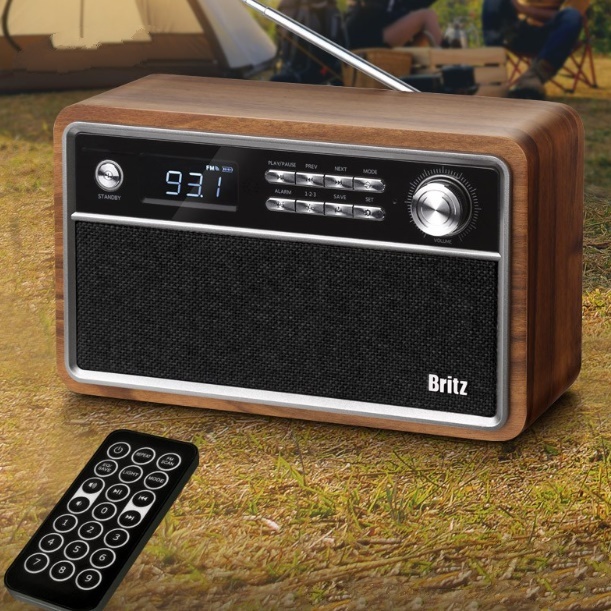 탁상용 라디오 가정용 레트로 고성능 업소용 주방용 옛날 주방 라디오 - 메인 이미지