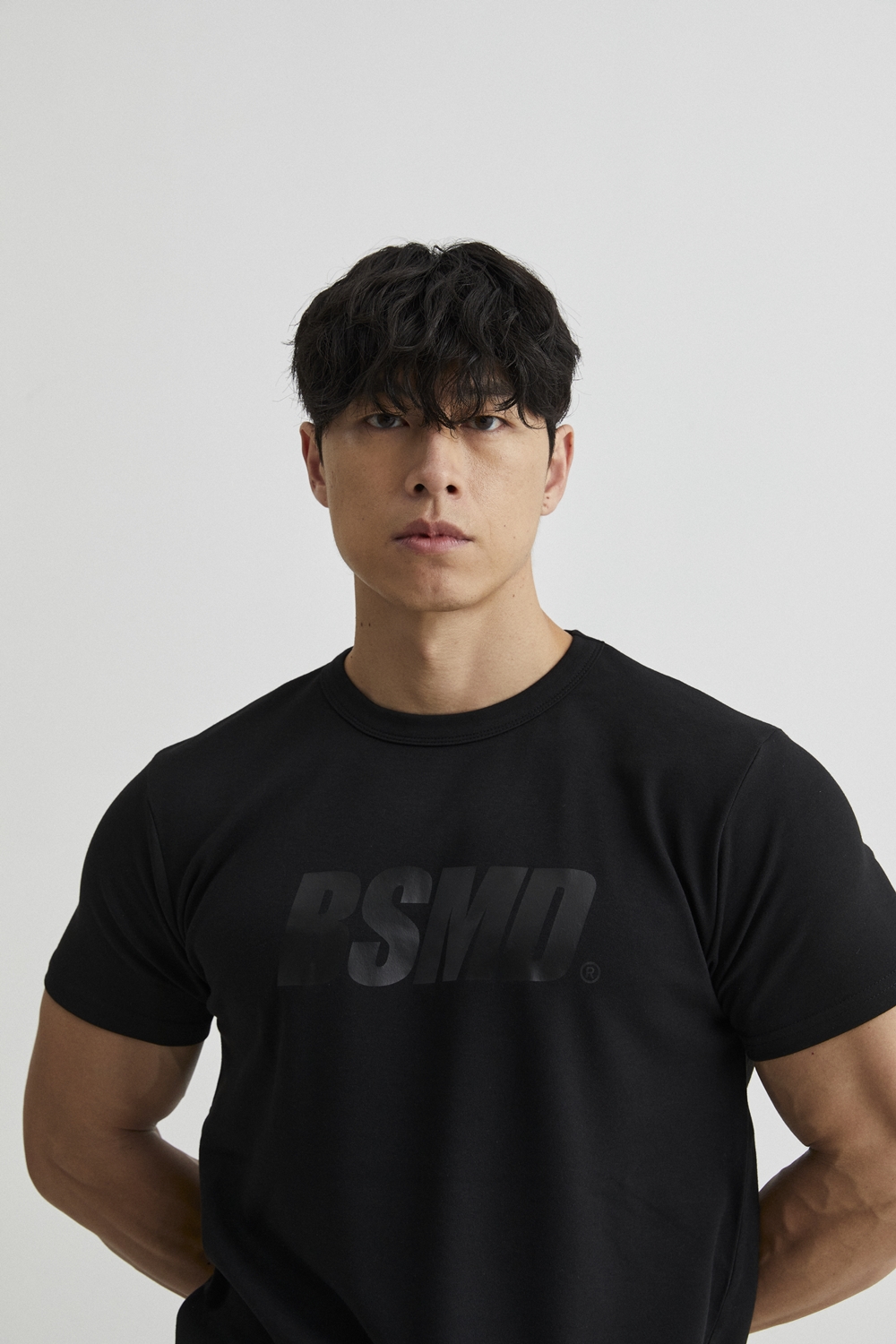 비스트모드 블랙에디션 남자 머슬핏 반팔 티셔츠 짐웨어 BSMD 이미지 2