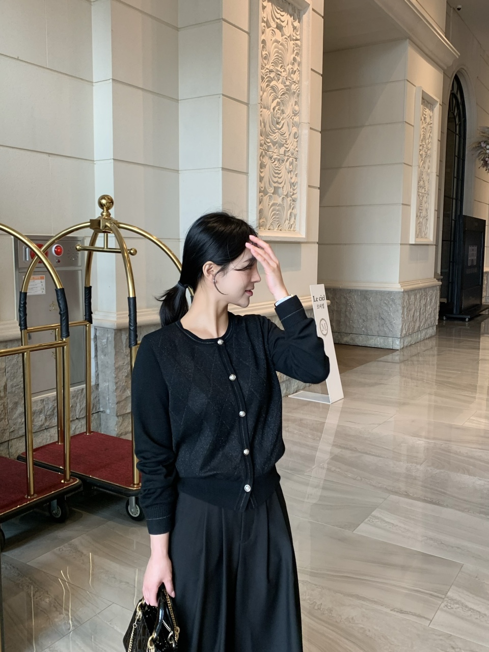 실물파 다이아 펄 가디건 상세 이미지 39
