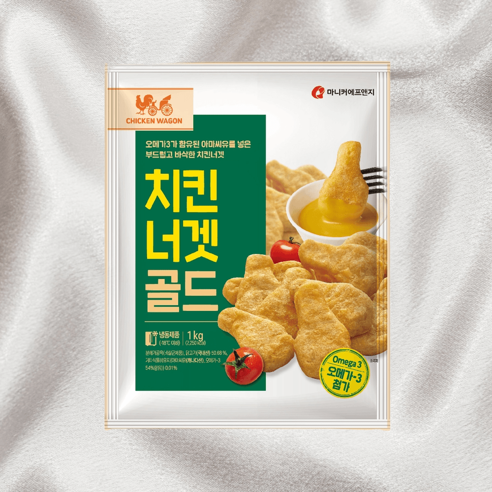 마니커에프앤지냉동치킨 치킨너겟골드 먹기편한 1kg 2개 : 영백종합도매