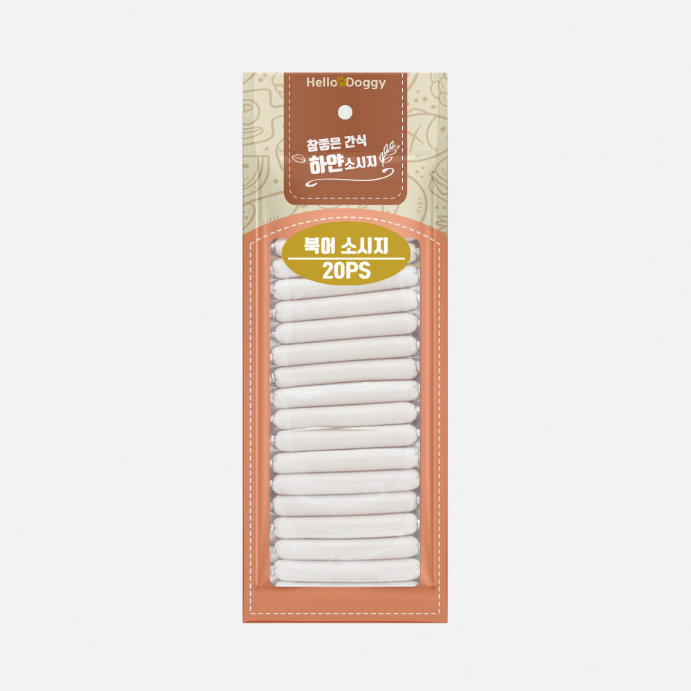 헬로도기 강아지소세지 강아지소시지 대용량 통살 간식 북어, 180g, 1개 - 메인 이미지