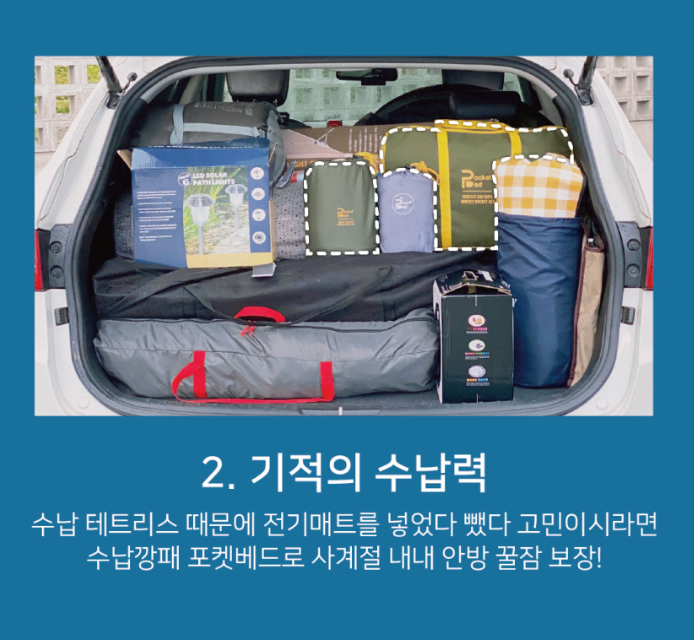 포켓베드 DC 12v 전기 장판 온열 매트 캠핑 프로 차박 - 상세 이미지 3