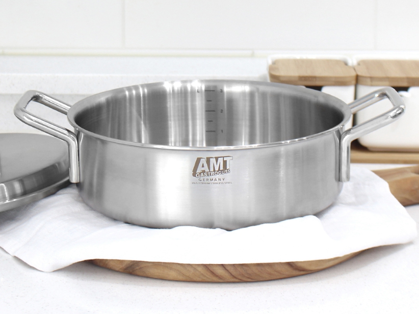 AMT 프로 18cm 전골 냄비 316Ti 스텐 통5중