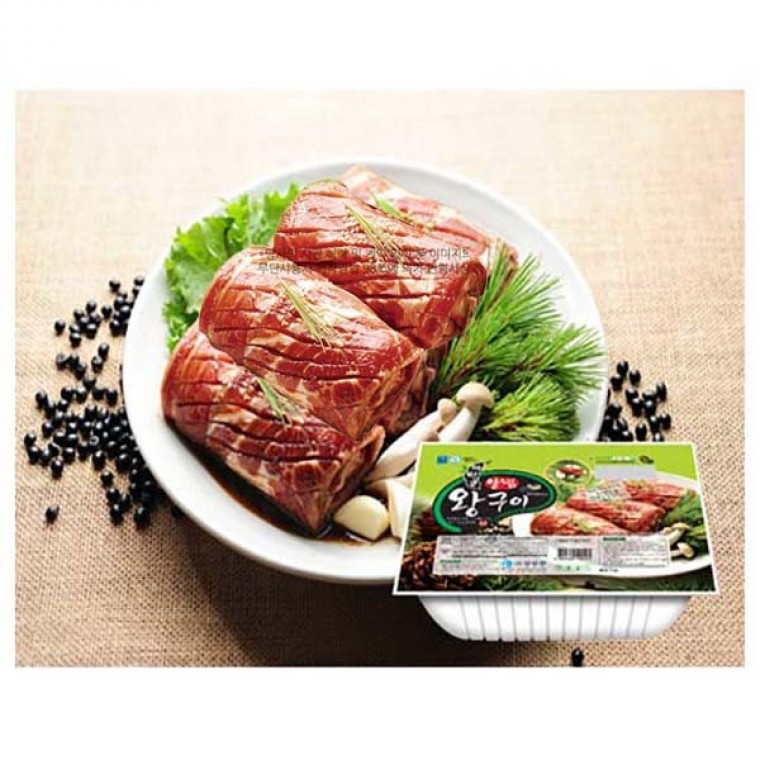 엄마손 까만콩 왕돼지 양념 왕구이-1.4kg(4대)-무뼈갈비4인분-돼지갈비 : 대성이네