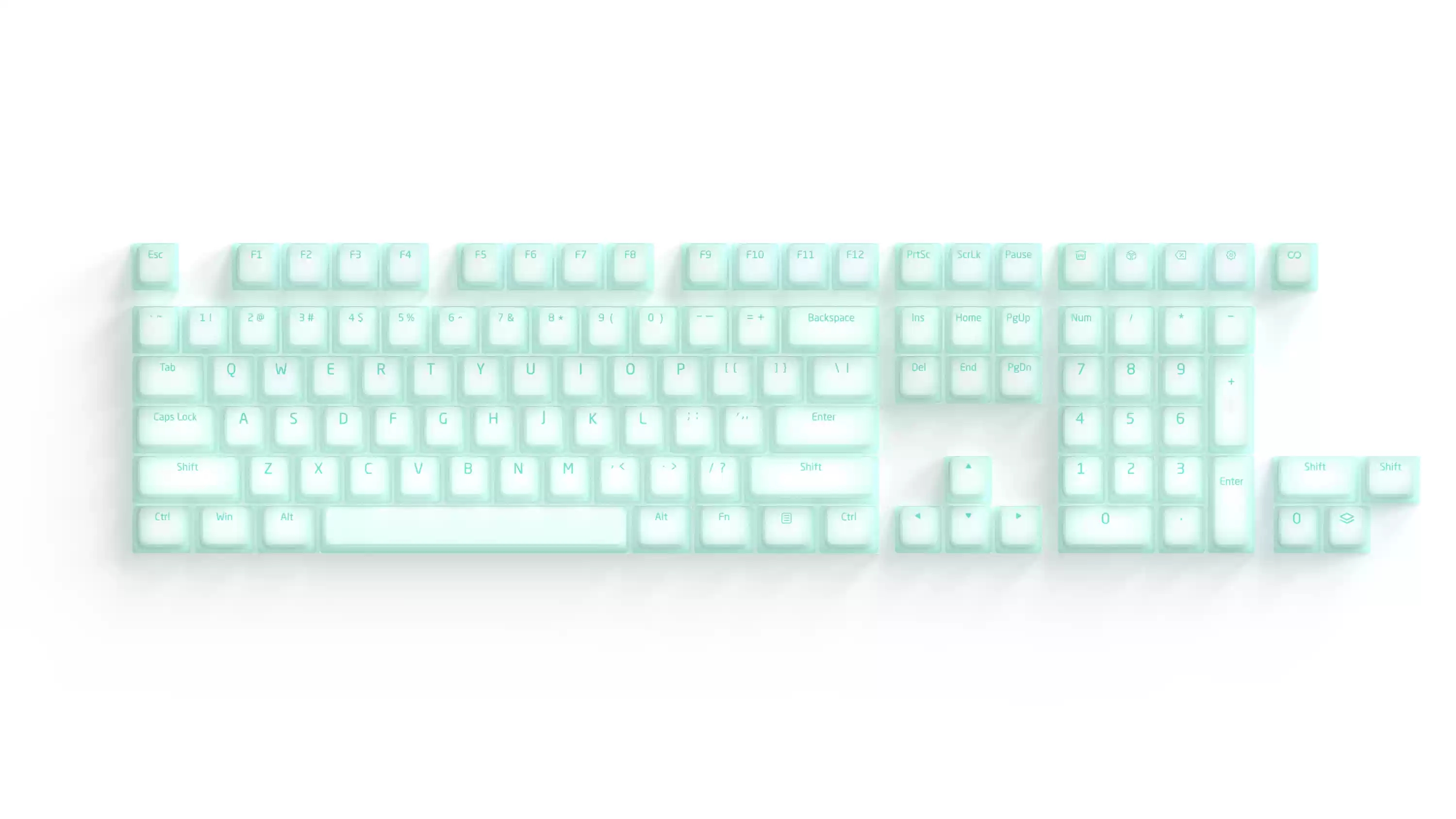 반투명 젤리 키캡 화이트 실리콘 cherry 체리 커스텀 한무무 독거미 앱코 기계식키보드 - 상세 이미지 4