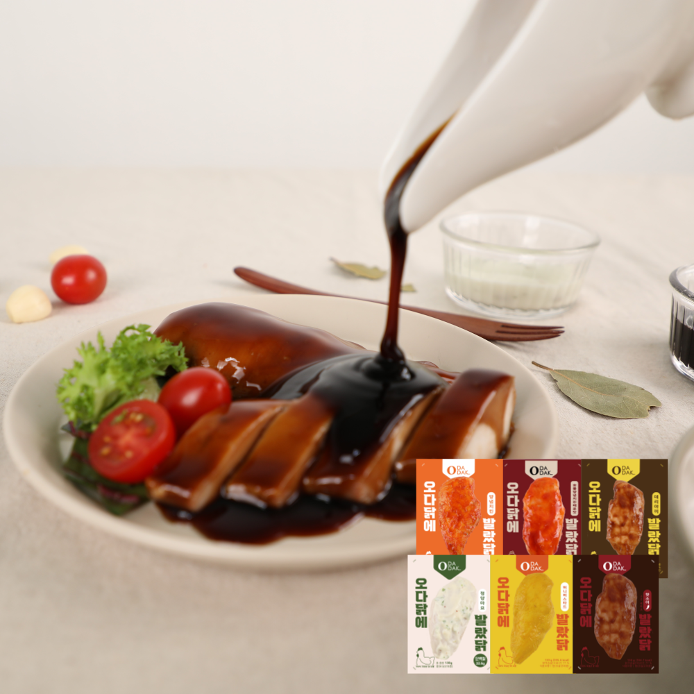 헬로틴 소스 닭가슴살 스테이크 100g, 30팩 오다닭 스팀 130g - 상세 이미지 3