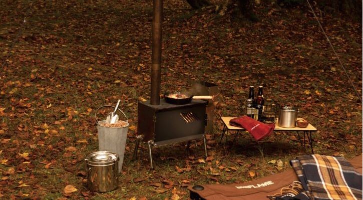 유니프레임 펠릿 스토브 화목 난로 연통 화로대 캠핑