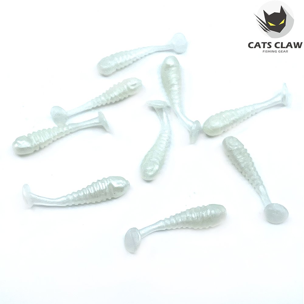 캣츠크로우 스컬쉐드 볼락웜 꺽지웜 그럽웜 029 실버 펄, 3.8cm(1.5인치) - 상세 이미지 2