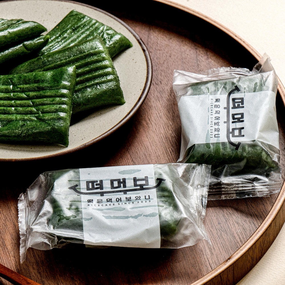 떡먹보 국내산 쑥 절편 개별 포장 떡 부모님 어린이 간식 1.2kg 2박스 - 상세 이미지 2