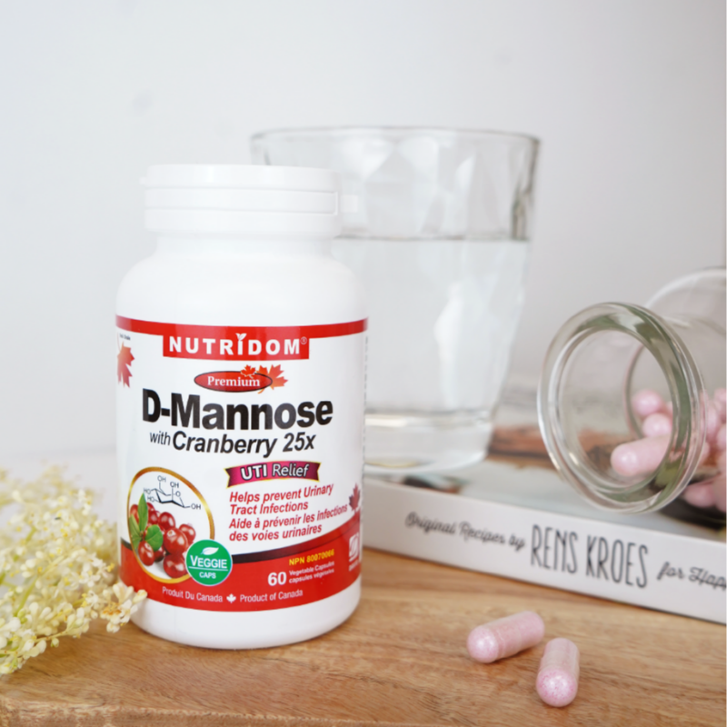 뉴트리돔 여성용 만노즈 디만노스 500mg 고농축 크랜베리 5000mg 60캡슐, 3개 - 상세 이미지 3