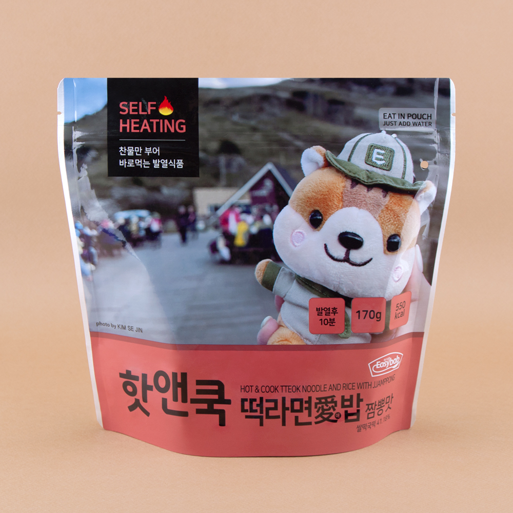 핫앤쿡 떡라면애밥 3종 세트 비화식 전투식량 발열도시락 등산 캠핑 - 상세 이미지 4