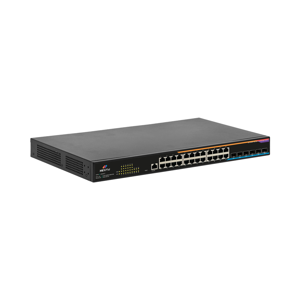 넥스트유 스오산 24포트 스위칭허브 2.5G 10G 6SFP+ 전원이중화 L3 관리형 - 상세 이미지 2