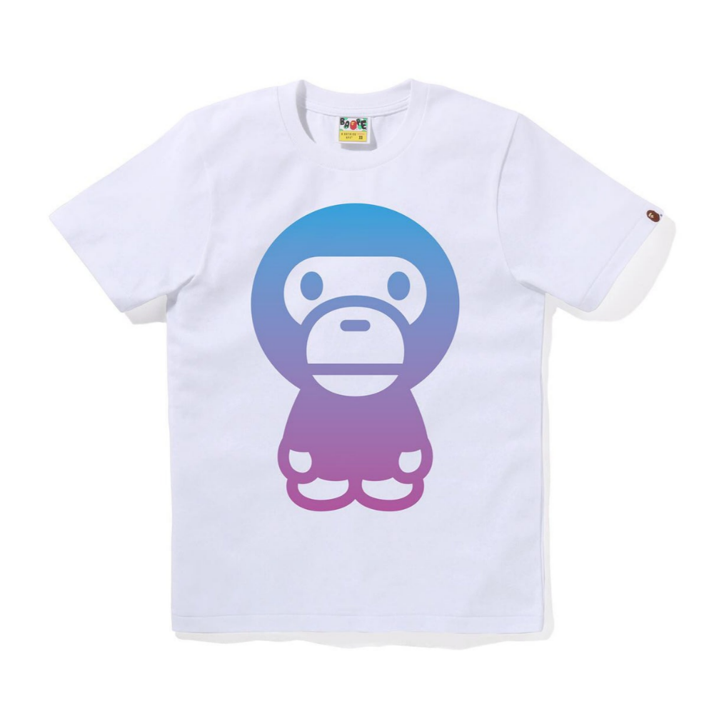 베이프 우먼즈 반팔티 GRADATION BIG BABY MILO TEE 2월 신상 2L30-210-023 - 메인 이미지