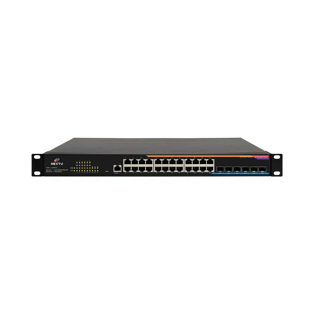 넥스트유 스오산 24포트 스위칭허브 2.5G 10G 6SFP+ 전원이중화 L3 관리형 - 상세 이미지 5