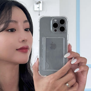 168cm 아이폰 카드수납 케이스 범퍼 클리어 투명, 아이폰16 프로 개봉기 | 실사용 후기 - 상품 이미지 4