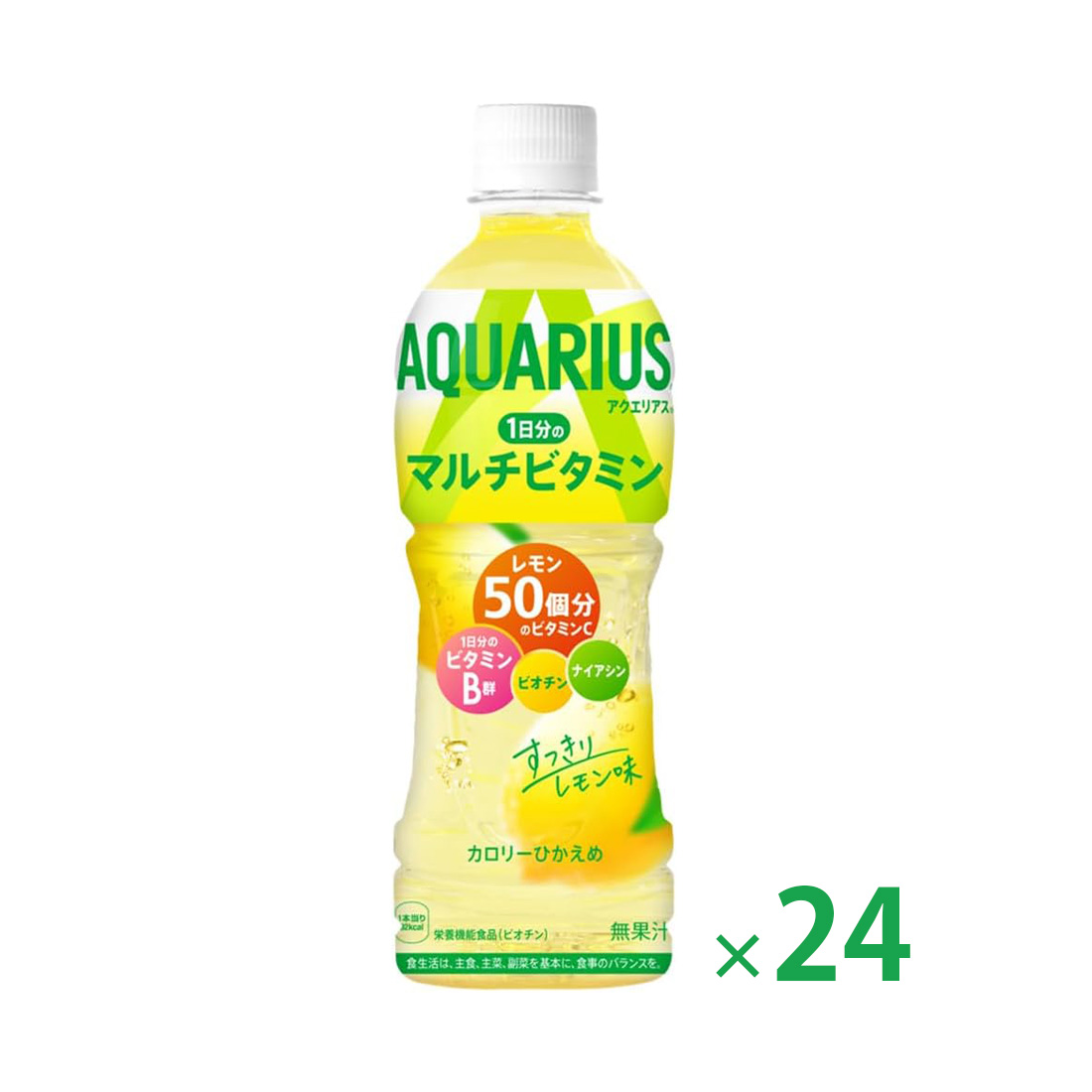 일본 코카콜라 아쿠아리우스 1일분의 멀티 비타민 500ml 24개세트