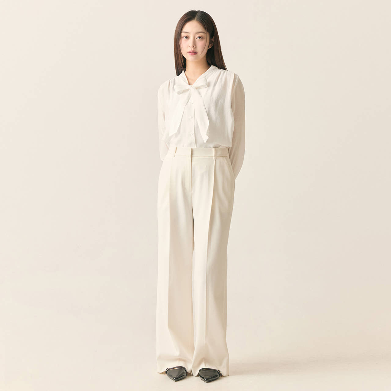 [N배송][올데이] 로엠 원턱 와이드 슬랙스 (기본ver.) RMTWF23RT2 - 상세 이미지 4