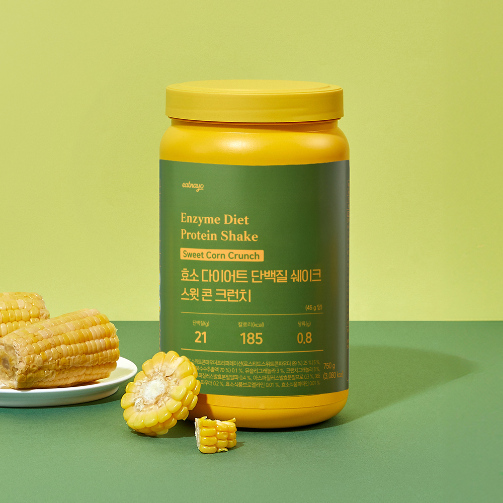있나요 효소 다이어트 단백질 쉐이크 프로틴 대용량 식사대용 엔자임 프로틴 스윗 콘 크런치, 750g, 1개