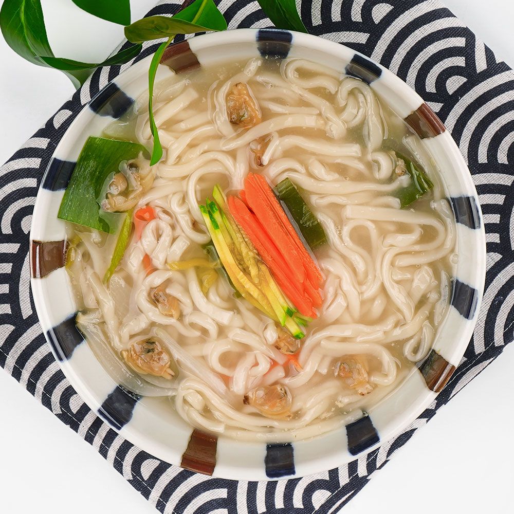 밀스온 바지락 칼국수 생면 순살 조개칼국수 1kg : 밀스온