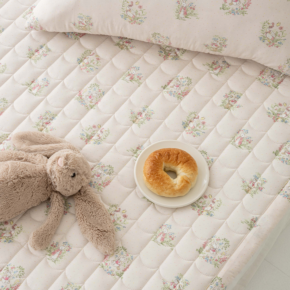 송화인데코 바니 알러지케어 먼지없는패드 논슬립 고무밴드 SS 어린이 침대패드