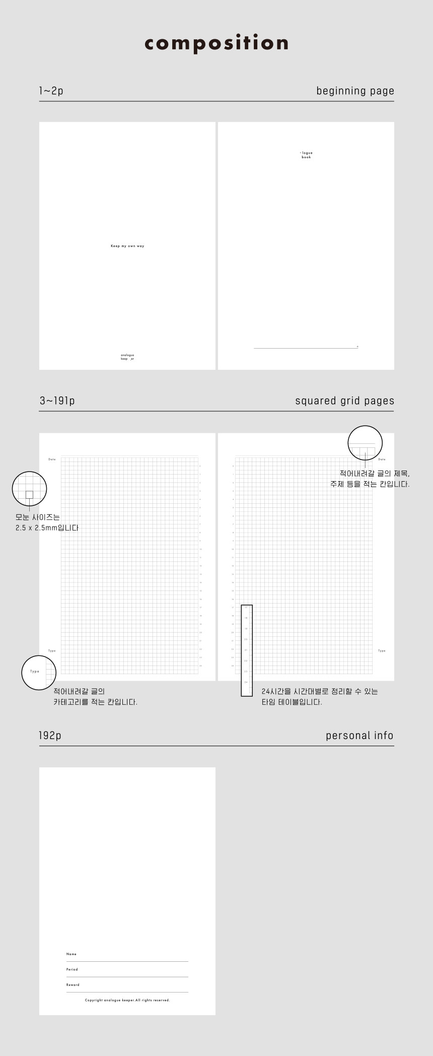 Analogue Keeper Logue Book A6 (3 colours)
