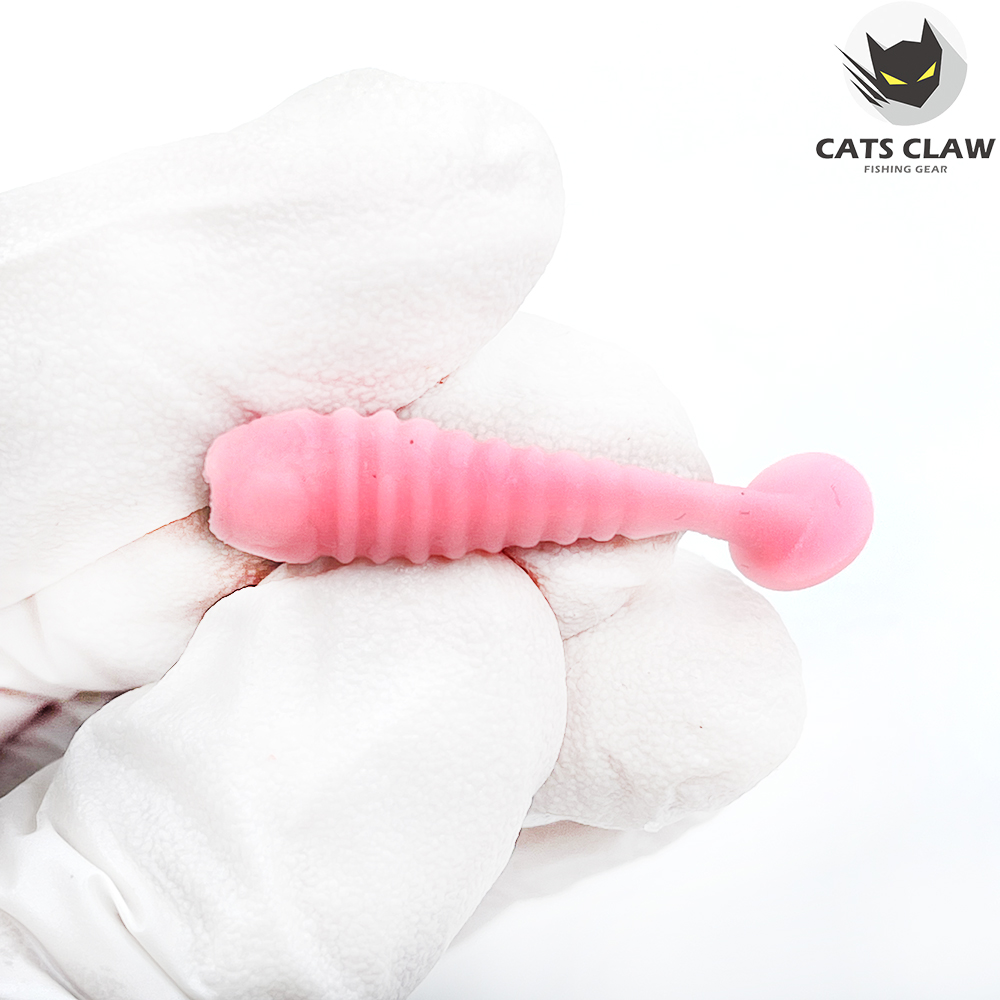 캣츠크로우 스컬쉐드 볼락웜 꺽지웜 그럽웜 037 핑크, 3.8cm(1.5인치) - 상세 이미지 5